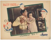 2c231 STEAMBOAT BILL JR LC 1928 pretty Marion Byron fixing Buster Keaton's bow tie, very rare!