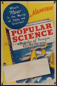 2c135 POPULAR SCIENCE 1sh 1941 what's new in the world of today & tomorrow in Magnacolor, rare!
