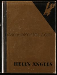 2c258 HELL'S ANGELS hardcover souvenir program book 1930 Howard Hughes, lots of great images, rare!