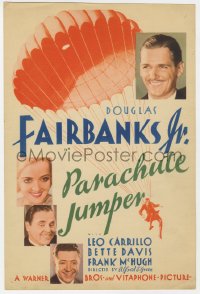 2c113 PARACHUTE JUMPER mini WC 1933 Douglas Fairbanks Jr, Bette Davis, drug smugglers, ultra rare!