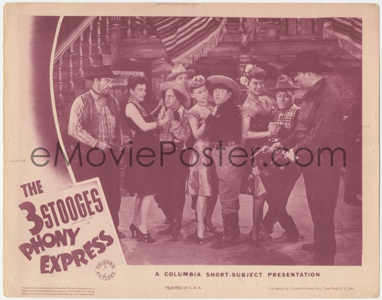 eMoviePoster.com: 2c245 PHONY EXPRESS LC 1943 Three Stooges, Moe, Larry ...