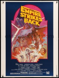 2d185 EMPIRE STRIKES BACK 30x40 R1982 George Lucas sci-fi classic, cool artwork by Tom Jung!