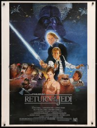2d299 RETURN OF THE JEDI style B 30x40 1983 George Lucas classic, Hamill, Harrison Ford, Sano art!