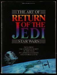 2d354 RETURN OF THE JEDI softcover book 1983 George Lucas classic, many great artwork images!