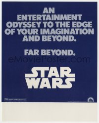 2d062 STAR WARS herald 1977 an entertainment odyssey to the edge of your imagination & far beyond!