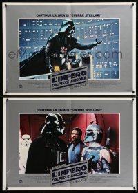2d272 EMPIRE STRIKES BACK set of 12 Italian 18x26 pbustas 1980 George Lucas sci-fi, different!