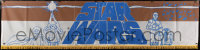 2d041 STAR WARS silk banner 1977 A New Hope, George Lucas, great different montage art, ultra rare!