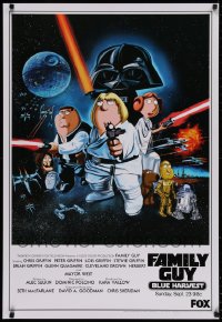 2d469 FAMILY GUY BLUE HARVEST tv poster 2007 great Star Wars spoof comic art by Preite!