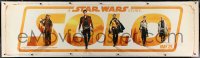 2d511 SOLO 2-sided 24x84 special poster 2018 A Star Wars Story, Han, Chewie and top cast, different!