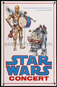2d399 STAR WARS CONCERT 24x37 music poster 1978 ultra rare poster made in 1978 for concert series!
