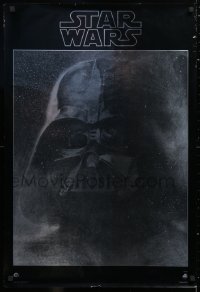 2d048 STAR WARS foil 22x33 soundtrack poster 1977 George Lucas classic sci-fi epic, Darth Vader!