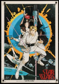 2d050 STAR WARS signed 20x29 special poster 1977 by artist Howard Chaykin, Poster1, ultra-rare!