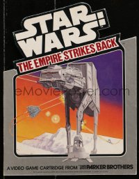 2d225 EMPIRE STRIKES BACK standee 1982 Parker Bros., Atari 2600 game, AT-AT under attack!