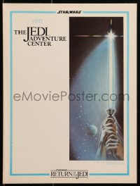 2d330 RETURN OF THE JEDI standee 1983 The Adventure Center, hands holding lightsaber by Tim Reamer!