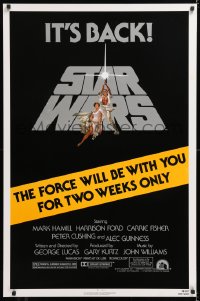 2d027 STAR WARS NSS style 1sh R1981 George Lucas classic epic, art by Tom Jung, two weeks only!