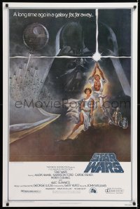 2d013 STAR WARS style A fourth printing 1sh 1977 George Lucas classic epic, art by Tom Jung!