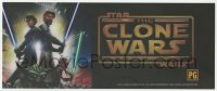 2d470 STAR WARS: THE CLONE WARS DS mylar marquee 2008 Anakin Skywalker, Yoda, & Obi-Wan Kenobi!