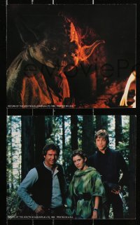 2d337 RETURN OF THE JEDI 8 color deluxe 8x10 stills 1983 George Lucas classic, Mark Hamill, Ford!