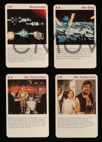 2d124 STAR WARS German card game 1978 includes 33 cards with color scenes from the movie!
