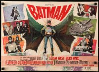 2f016 BATMAN Belgian 1966 Adam West & Burt Ward w/ villains Meriwether, Romero, ultra-rare!