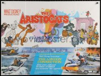 2f335 ARISTOCATS/LONDON CONNECTION British quad 1979 wacky Disney cartoon action double-bill!