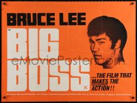 2f364 FISTS OF FURY British quad 1973 Bruce Lee, Big Boss, great different kung fu image!