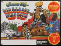 2f372 HARDER THEY COME British quad R1977 Jimmy Cliff, Jamaican reggae music, really cool art!