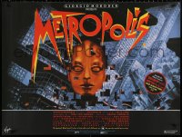 2f389 METROPOLIS British quad R1984 Brigitte Helm as the gynoid Maria, The Machine Man!