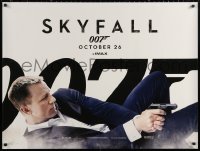 2f404 SKYFALL IMAX teaser DS British quad 2012 Daniel Craig as Bond on back shooting gun!