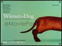 2f419 WIENER-DOG British quad 2016 Ellen Burstyn, Culkin, Delpy, Danny DeVito, great canine image!