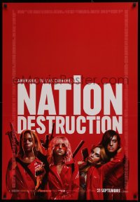 2f147 ASSASSINATION NATION advance DS Canadian 1sh 2018 Nation Destruction, Young and cast!