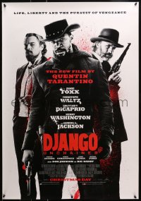 2f150 DJANGO UNCHAINED advance Canadian 1sh 2012 Jamie Foxx, Christoph Waltz and DiCaprio!