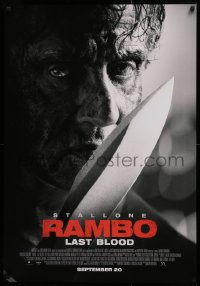 2f160 RAMBO: LAST BLOOD advance Canadian 1sh 2019 Sylvester Stallone has one more fight left in him!