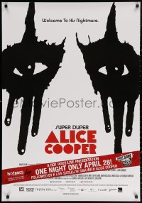 2f162 SUPER DUPER ALICE COOPER advance Canadian 1sh 2014 different artwork of the star's iconic makeup!