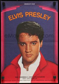 2f251 ELVIS Czech 12x16 1980 Carpenter, completely different image of Presley by Igor Sevcik!
