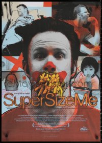 2f237 SUPER SIZE ME Czech 23x33 2004 Morgan Spurlock. fast food, obesity, completely different!