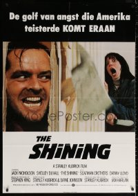 2f023 SHINING Dutch 1980 Stephen King & Stanley Kubrick horror masterpiece, crazy Jack Nicholson!