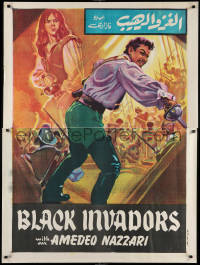 2f846 BLACK INVADERS Egyptian poster 1963 Italian pirate adventure, Amedeo Nazzari, De Metz!