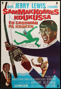 2f197 BIG MOUTH Finnish 1967 Jerry Lewis is the Chicken of the Sea, different spy spoof artwork!