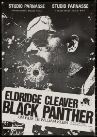 2f279 ELDRIDGE CLEAVER BLACK PANTHER French 21x30 1970 revolutionary documentary!