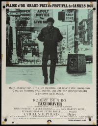 2f295 TAXI DRIVER French 24x31 1976 Robert De Niro walking in NYC Times Square, Martin Scorsese!