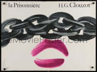 2f300 WOMAN IN CHAINS French 23x31 1968 Henri Clouzot's La Prisonniere, Roger Excoffon artwork!