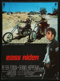 2f313 EASY RIDER French 16x21 R1980s Peter Fonda, motorcycle biker classic directed by Dennis Hopper
