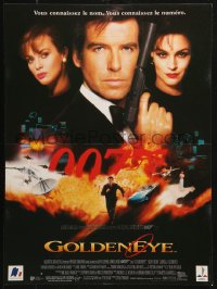 2f315 GOLDENEYE French 16x21 1995 Pierce Brosnan as secret agent James Bond 007, cool montage!
