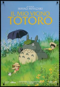 2f687 MY NEIGHBOR TOTORO Italian 1sh 2009 classic Hayao Miyazaki anime cartoon, great image!