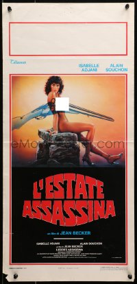 2f706 ONE DEADLY SUMMER Italian locandina 1983 art of sexy naked Isabelle Adjani by Enzo Sciotti!