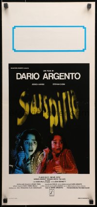 2f712 SUSPIRIA Italian locandina 1977 Dario Argento horror, yellow title style, De Berardinis art!