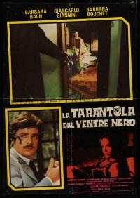 2f719 BLACK BELLY OF THE TARANTULA Italian 26x38 pbusta 1972 Barbara Bach, Giannini!