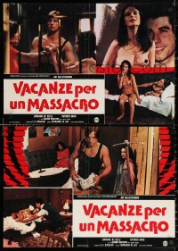 2f738 MADNESS group of 3 Italian 18x26x26 pbustas 1980 Fernando Di Leo's Vacanze Per un Massacro!