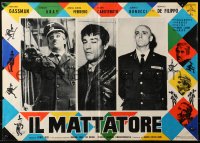 2f749 LOVE & LARCENY Italian 19x26 pbusta 1960 wacky different images of Vittorio Gassman & top cast!